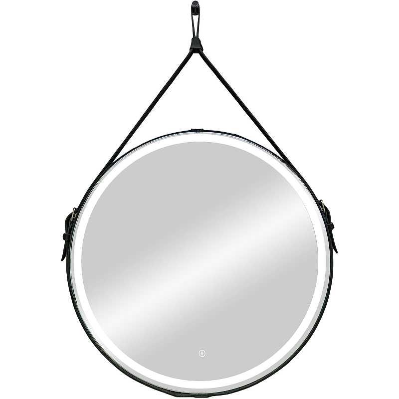 Приобрести continent зеркало с подсветкой millenium black 50х50 см, сенсорный включатель, черное