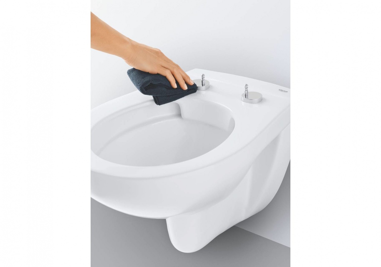 Приобрести унитаз подвесной безободковый grohe bau ceramic 39427000