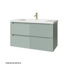 Caprigo Тумба с раковиной TERMIN-Smalty META 100 см, зеленая, эмаль