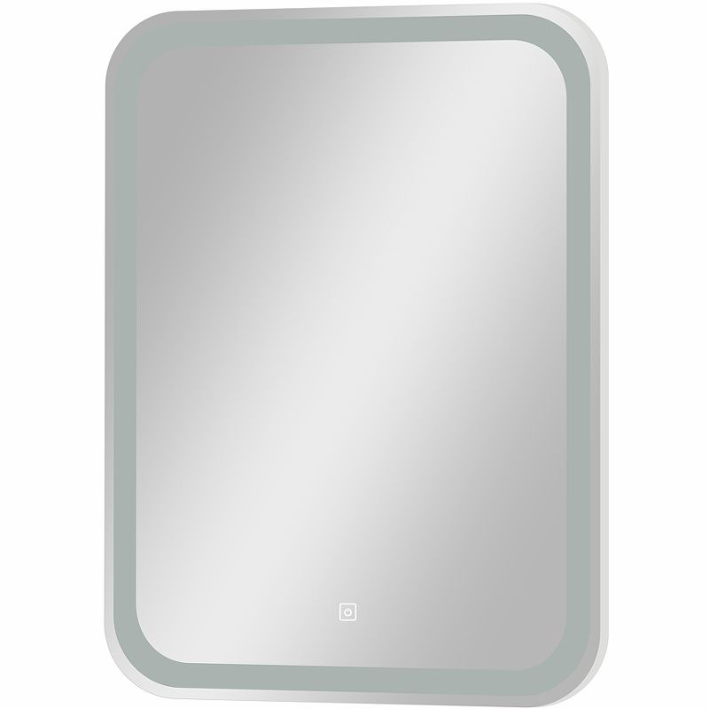 Приобрести continent зеркало с подсветкой russo 50х70 см, сенсорный включатель, белое