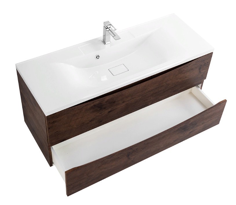 Приобрести тумба подвесная с раковиной belbagno marino-1200-2c-so-rw-p 120 см, rovere moro