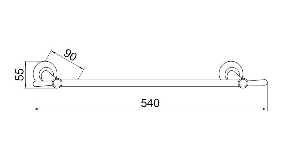 Приобрести boheme полотенцедержатель puro 54 см, хром\кристаллы 10702