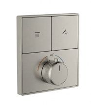 Термостатическая панель смесителя встраиваемая на 2 потребителя WONZON & WOGHAND, Брашированный никель (WW-INF362A-BN)