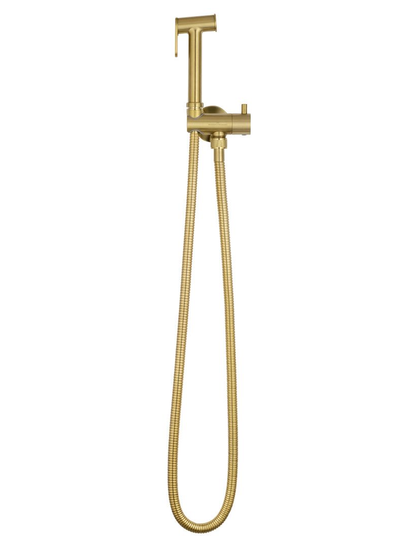 Приобрести модуль гигиенического душа для встраиваемых смесителей wonzon & woghand, брашированное золото (ww-88809903-bg)