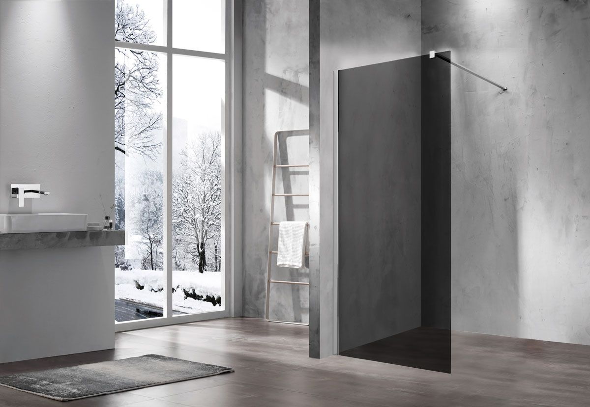 Приобрести vincea душевая перегородка walk-in 80 см, тонированное, хром vsw-1h800cg