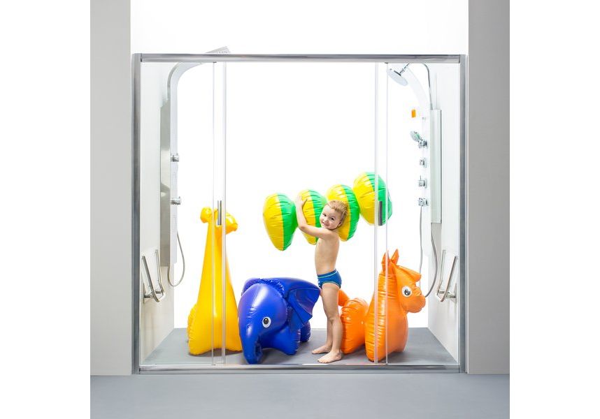 Приобрести дверь душевая ravak blix bldp4 170 см 0yvv0c00z1 алюминий/прозрачное