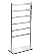 Полотенцесушитель электрический напольный WONZON & WOGHAND ESSEN, Брашированный никель (WW-A406-BR)