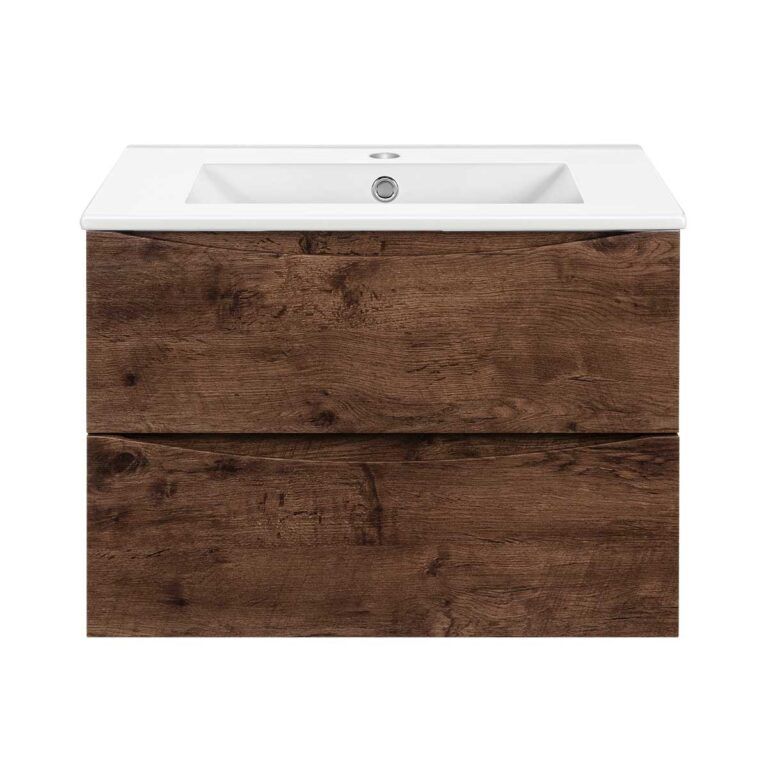 Приобрести vincea тумба подвесная mia slim 60 см, темное дерево vmc-2mc600s1rw;vbs-13960s1