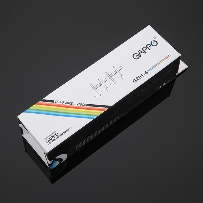 Приобрести gappo крючок четверной g201-4 , хром, 20557