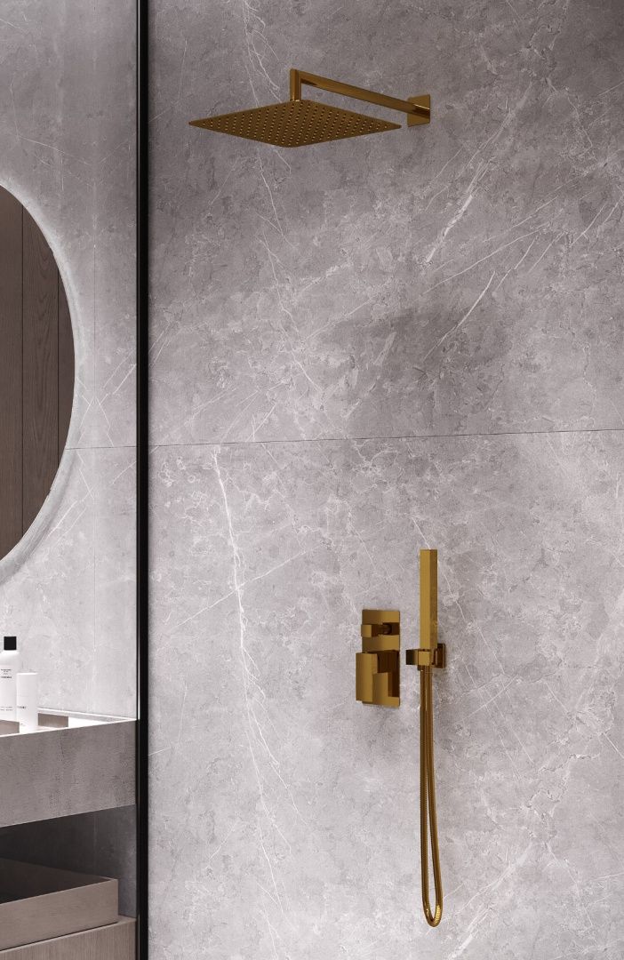 Приобрести boheme душевая система qubic, встраиваемая, бронза 474-3-br