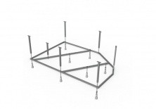 Каркас для ванны Mirsant Ялта Premium 170x100 см