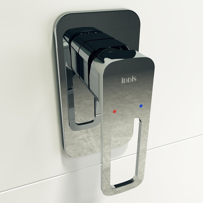 Приобрести iddis смеситель для душа slide скрытого монтажа 80х153,5мм, хром slisb00i66