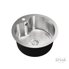 Oulin Кухонная мойка 43х43 см, сатин Oulin OL-357