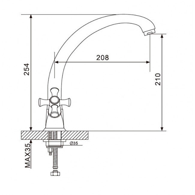 Приобрести gappo смеситель для кухни g4142 с высоким изливом, хром 89440