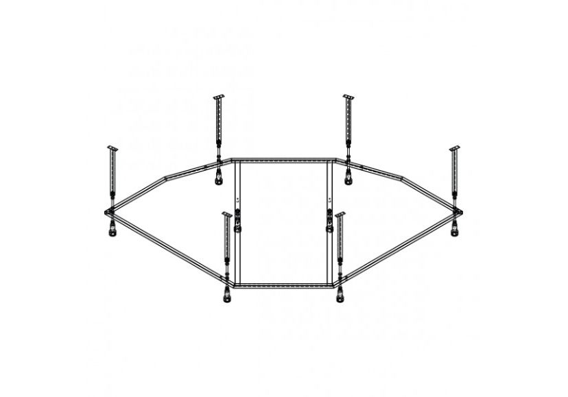 Приобрести каркас для ванны mirsant эльбрус premium 150x150 см