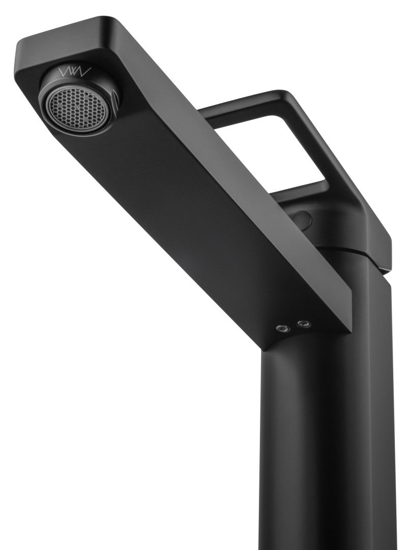 Приобрести смеситель для раковины высокий wonzon & woghand frame, черный матовый (ww-88239010-mb)