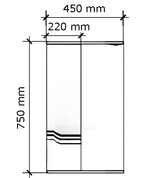 Приобрести aqua de marco зеркало-шкаф viktoria 45 см, белый, левый 1045cvic