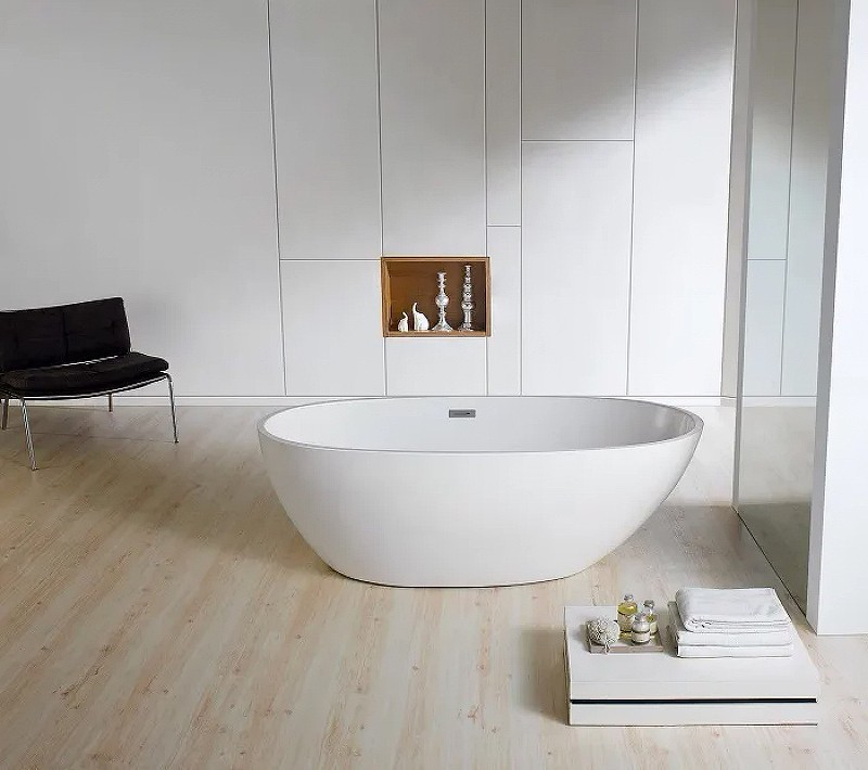 Приобрести акриловая ванна azario leeds 168х84 см, отдельностоящая lee17085