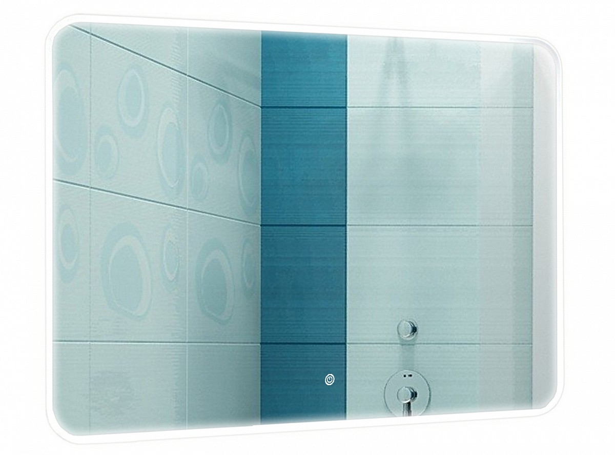 Приобрести azario зеркало alone raggio 80х60 см, белый, сенсорный выключатель, диммер, cs00078965