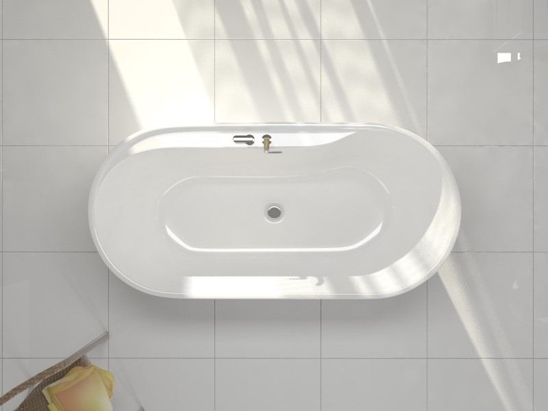 Приобрести ванна акриловая отдельностоящая belbagno 180х85 см, bb14