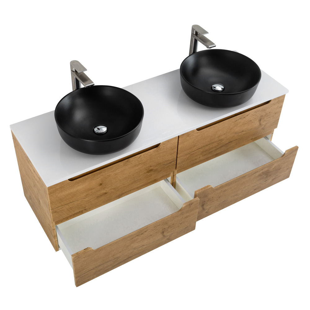 Приобрести belbagno тумба со столешницей etna 140 см, подвесная rovere nature