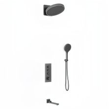 Vincea Встраиваемая душевая система Inspire с термостатом, оружейная сталь VSFW-433TI3GM