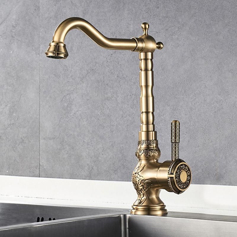 Приобрести gerhans смеситель для кухни k18, античная бронза k14218