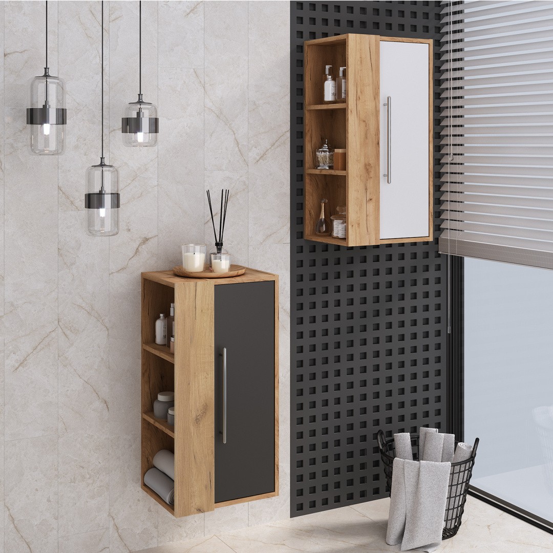 Приобрести комод подвесной melbourne 40 универсальный дуб/белый