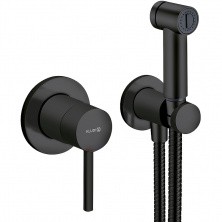 KLUDI BOZZ Гигиенический набор, комплект, черный матовый, арт. 389983976