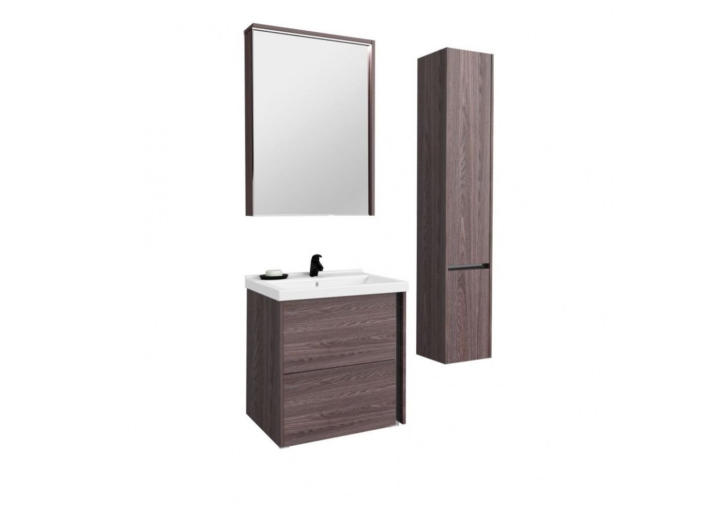 Приобрести зеркало-шкаф акватон стоун 60 см 1a231502sxc80