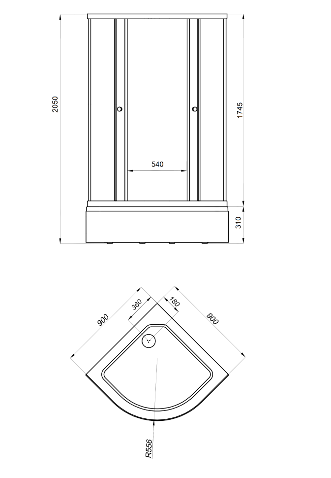 Приобрести тритон душевое ограждение лайт в 90х90 см, белая, матовое щ0000039803