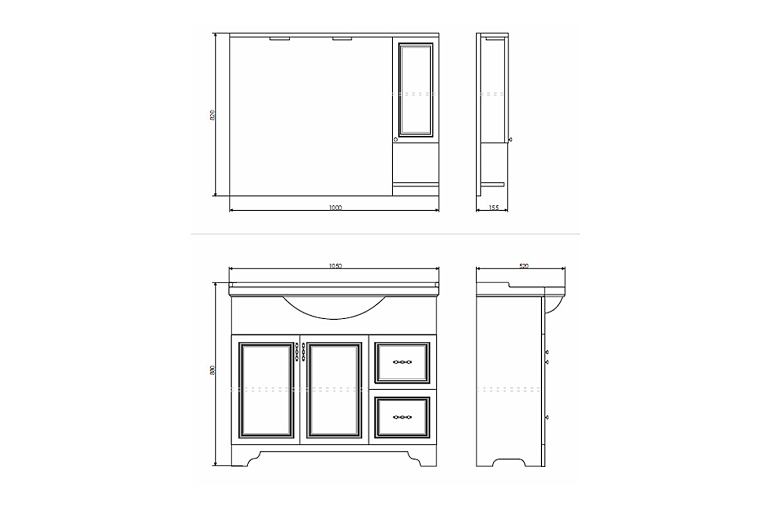 Приобрести сomforty зеркало-шкаф "севилья-100" слоновая кость