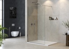 Cezares Душевая перегородка LIBERTA 125 см, хром LIBERTA-L-1-125-C-Cr