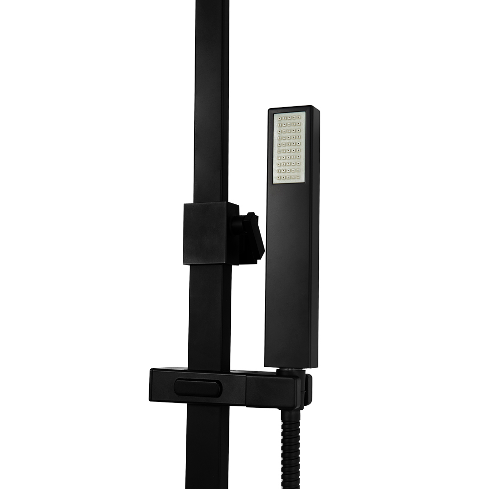 Приобрести belbagno душевая стойка luce, черный luc-vscm-nero