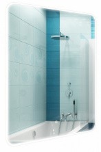 Azario Зеркало Esterna Raggio 60х80 см, белый, сенсорный выключатель, диммер, CS00079361