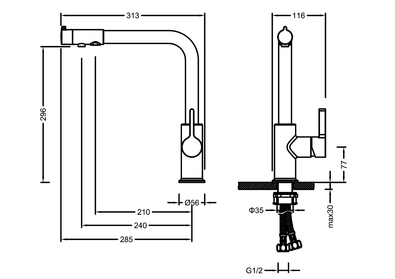 Приобрести смеситель для кухни с подключением фильтра timo hette 1026/02f антик