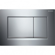 Смывная клавиша Sigma 30, двойной смыв, глянцевый хром, матовый хром