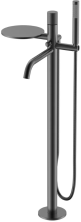 Boheme Смеситель для ванны Stick, напольный, оружейная сталь 129-GM.4
