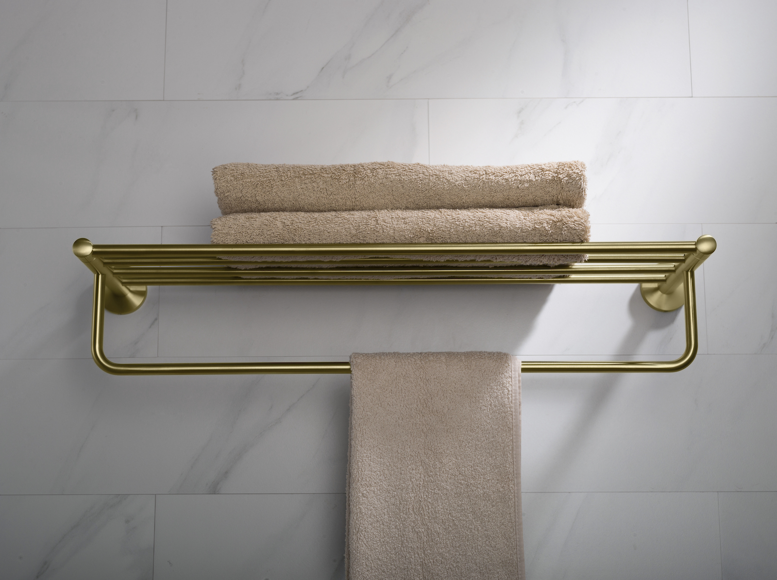 Приобрести полка для полотенец timo saona 13058/17 золото матовое
