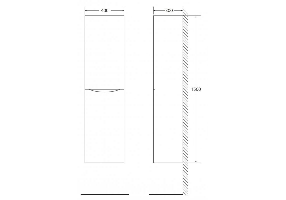 Приобрести пенал подвесной belbagno fly-marino-1500-2a-sc-bl-p-l 40 см, левый, bianco lucido?