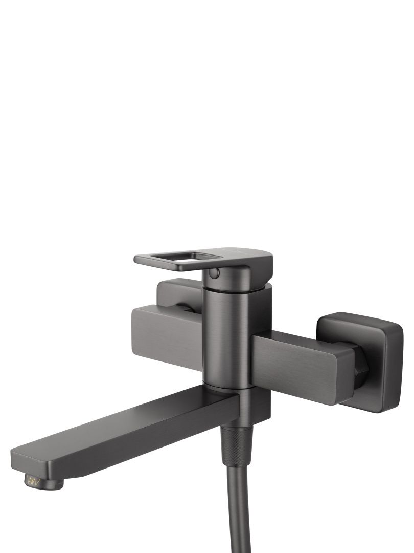 Приобрести смеситель для ванны с душем wonzon & woghand frame, темный графит (ww-88639010-bgm)