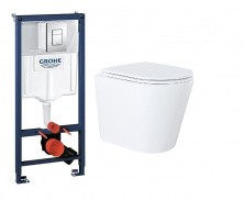 Сет инсталляция Grohe 38772001 Rapid SL 3 в 1 + унитаз Teramo AZ-0053 c сиденьем микролифт