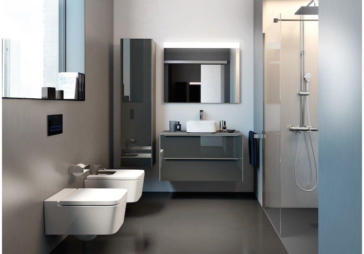 Приобрести биде подвесное roca inspira square 56 см, 7.3575.3.500.0