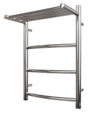 Полотенцесушитель электрический Point 400х600 Афина с полкой П3, хром PN04146PE