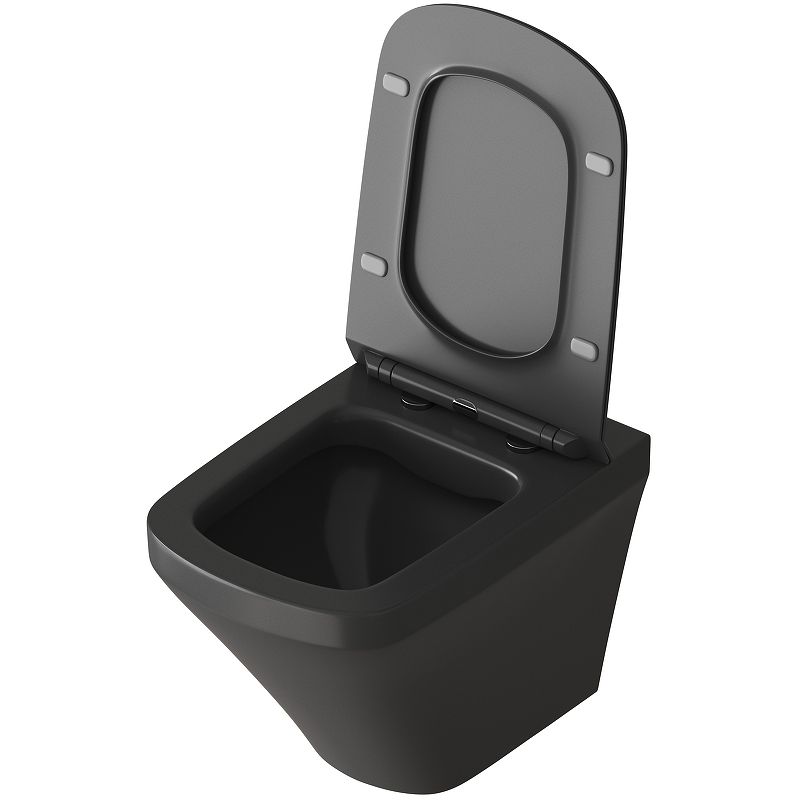 Приобрести grossman унитаз подвесной color с крышкой дюропласт, микролифт, черный gr-4440bms