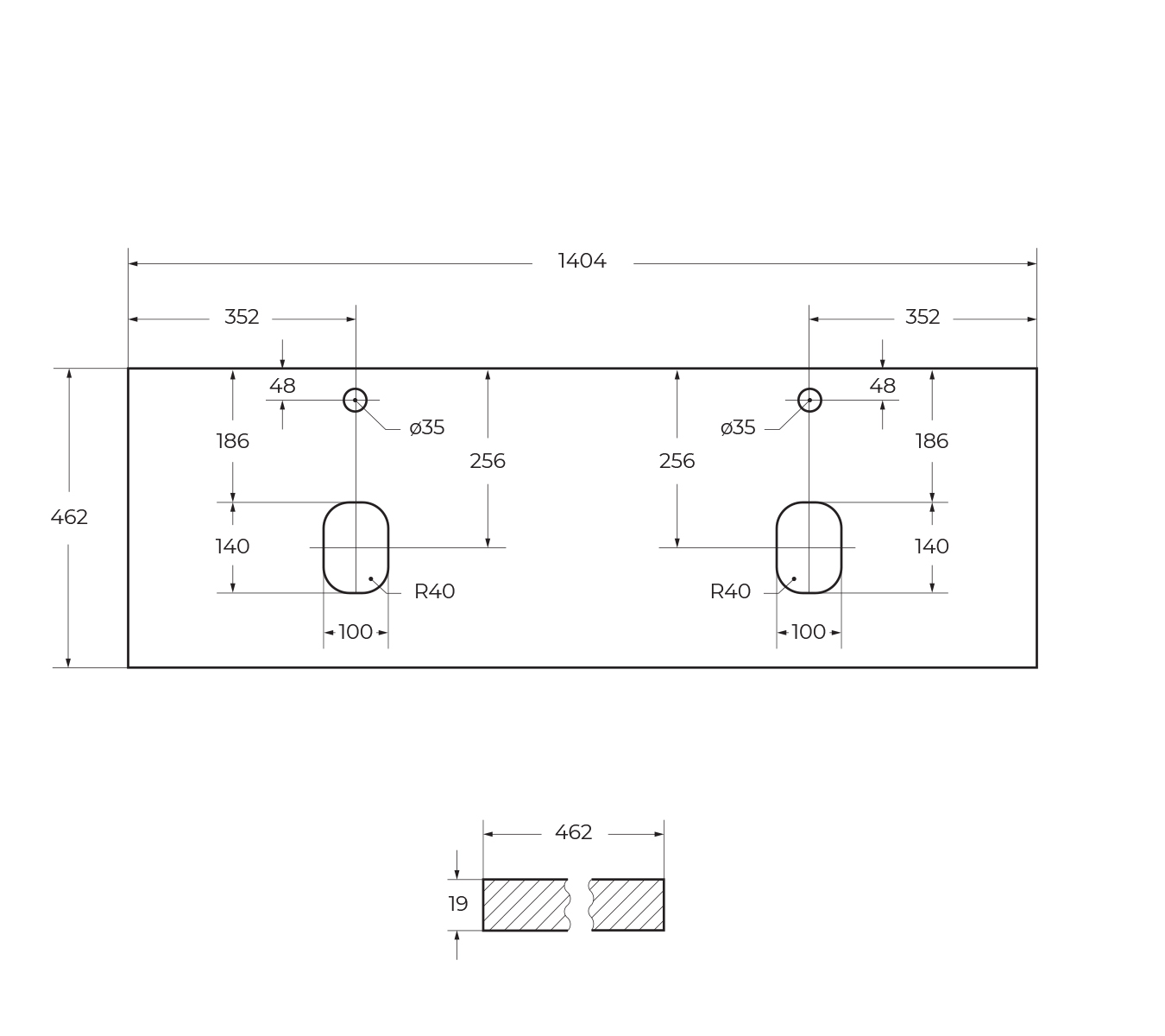 Приобрести belbagno тумба со столешницей etna 140 см, подвесная rovere grigio