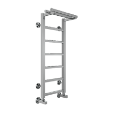Terminus Полотенцесушитель Контур П7 30х80 см, с полкой, водяной, хром