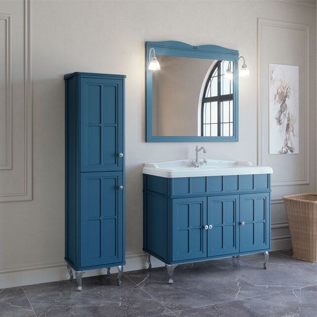 Приобрести caprigo пенал borgo 40 см, левый, синий, эмаль