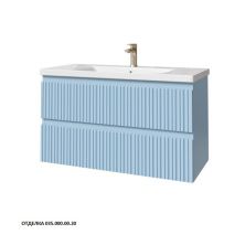 Caprigo Тумба с раковиной FORTE-Smalty TYPE 100 см, голубая, эмаль