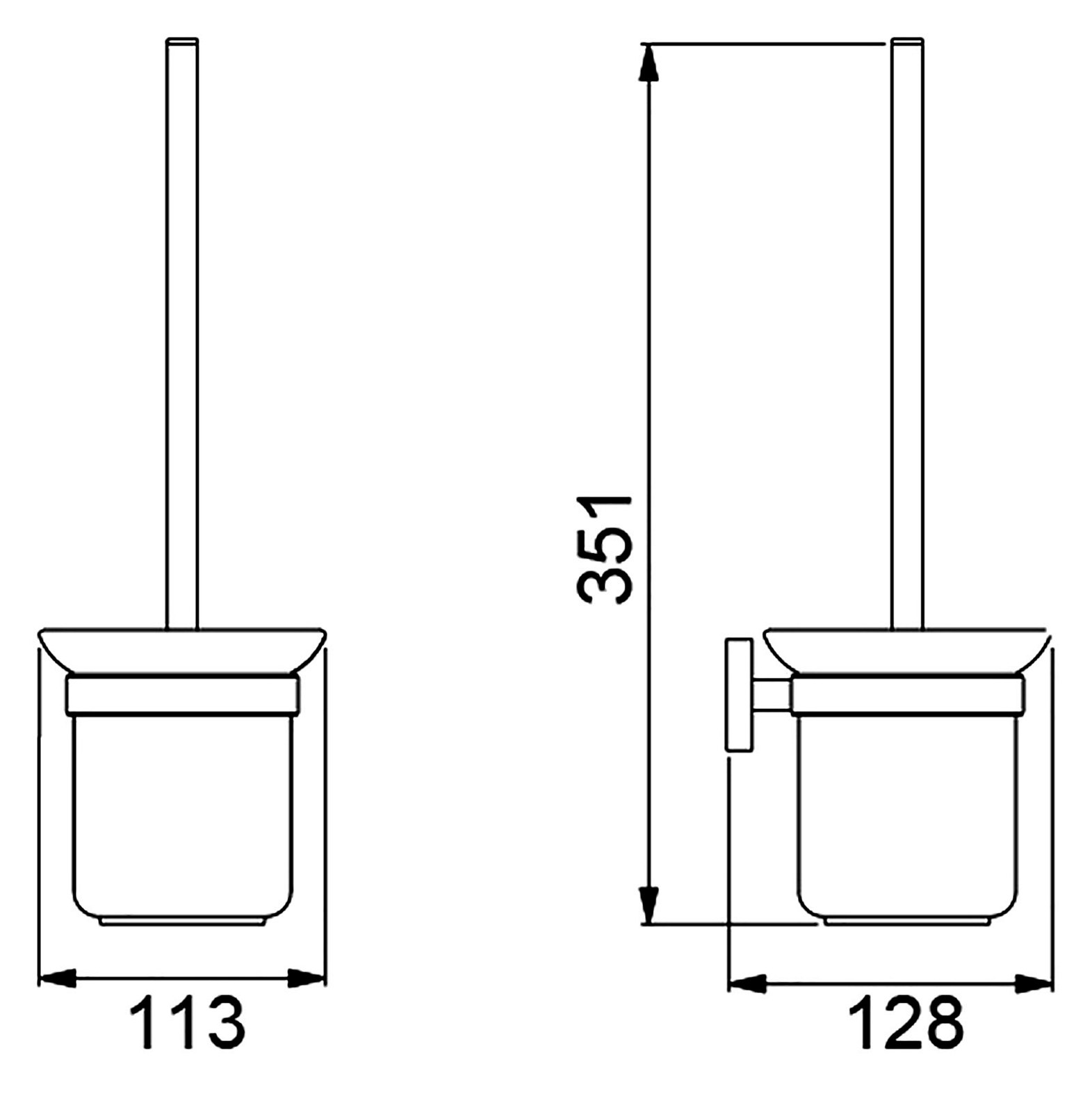 Приобрести щетка для туалета timo selene 12061/03 черный